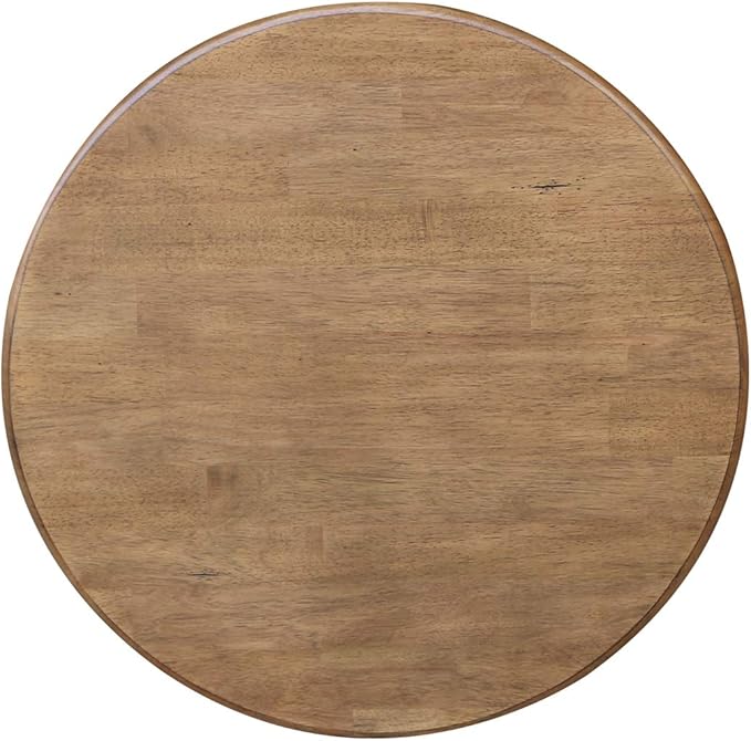 IC International Concepts 30" Round Top Pedestal Dining Table, 40.9" High - Image 4