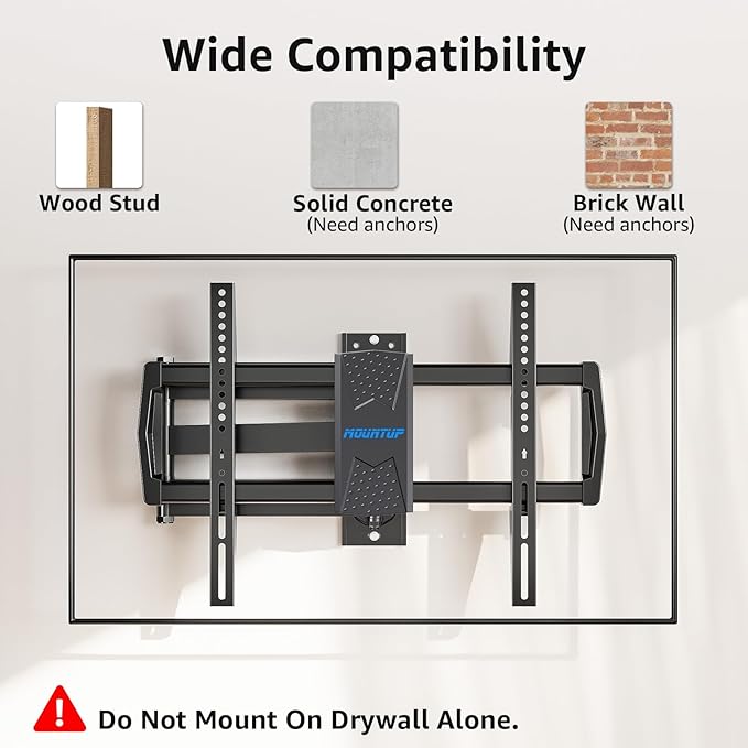 MOUNTUP Corner TV Wall Mount for Most 42-75 Inch TVs - Image 9