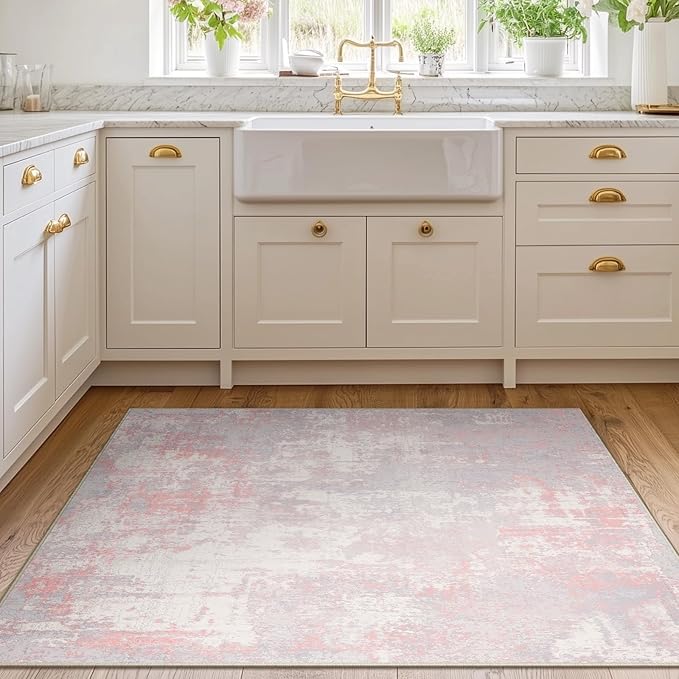 Washable Area Rugs 3'x5' Non-Slip Modern Abstract Soft - Image 2