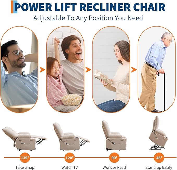 GarveeHome Power Lift Recliner Chair - Image 6