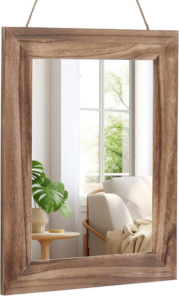 QDSSDECO 16"×20" Wall Mirror Farmhouse Decor Rectangular Mirror Hanging by QDSSDECO
