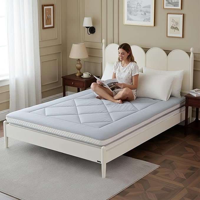Welnow Japanese Futon Floor Mattress, Thick Twin Size Tatami Mat Portable & by LifeGetsBetterWithWelnow