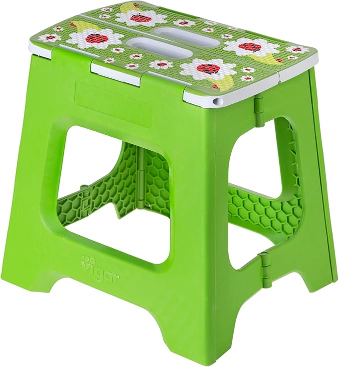 Vigar Compact Step Stool Foldable, 12-1/2-inch Step Stools by VIGAR