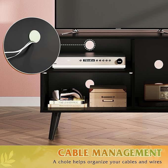 WLIVE TV Stand for 40 Inch TVs, Small Entertainment Center - Image 6