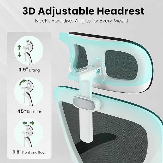 Ergonomic Office Chair, Comfy Home Office Chair High Back Computer Chair - Image 3