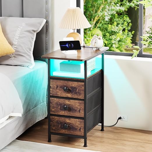 AMHANCIBLE Narrow End Table Living Room - Image 2