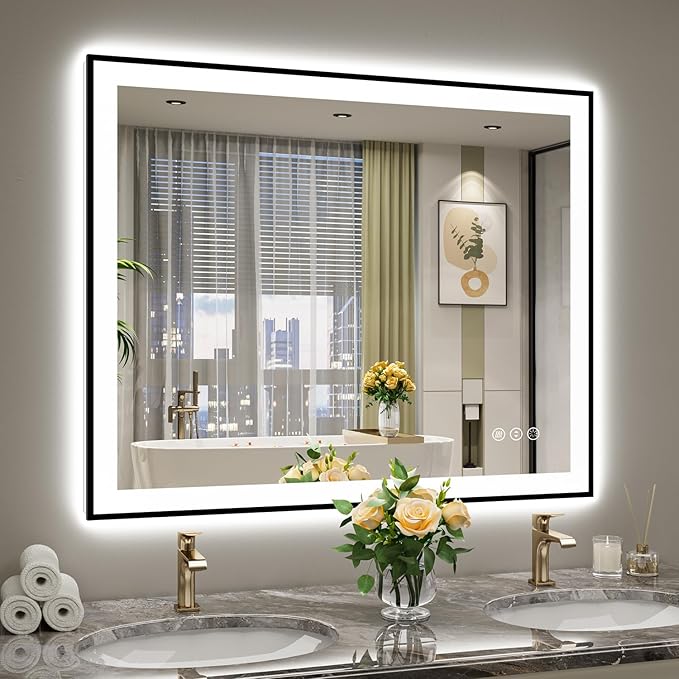 44x36 Inch LED Bathroom Mirror by YEELAIT