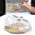 Magnetic Splatter Cover, 12-Inch Clear BPA-Free Food Lid, Vented Plate Guard by HoverCover