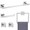 YACVCL Towel Bar Set, 5 Pieces Bathroom Hardware Set Brushed Nickel Bathroom by YACVCL