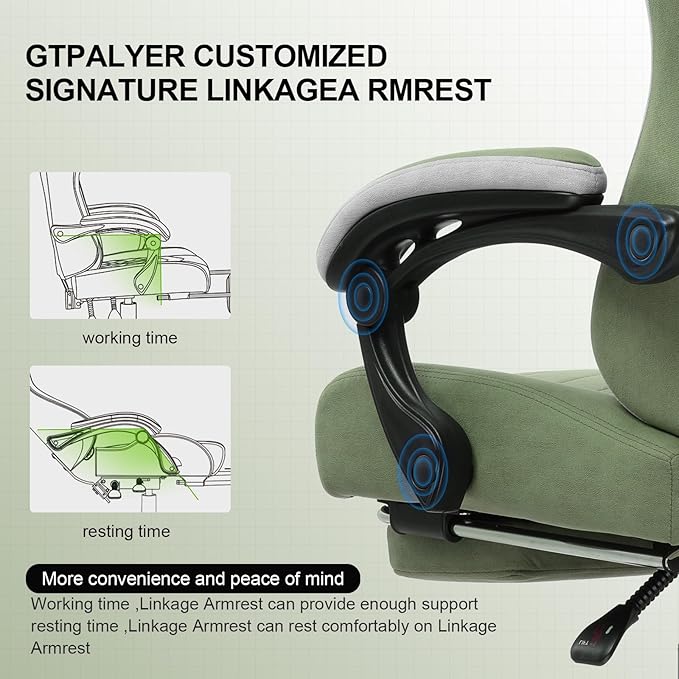 GTPLAYER Gaming Chair, Computer Office Chair - Image 5