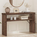 BON AUGURE Entryway Table, Console Table Behind Couch, Wood Sofa Tables by BONAUGURE