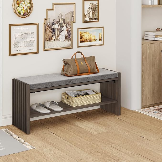 BON AUGURE Shoe Storage Bench, Entryway Bench - Image 7