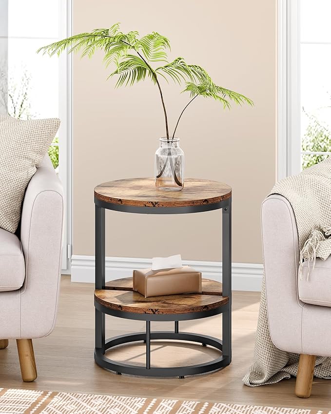 LITTLE TREE 2-Tier End Table Half Round - Image 7