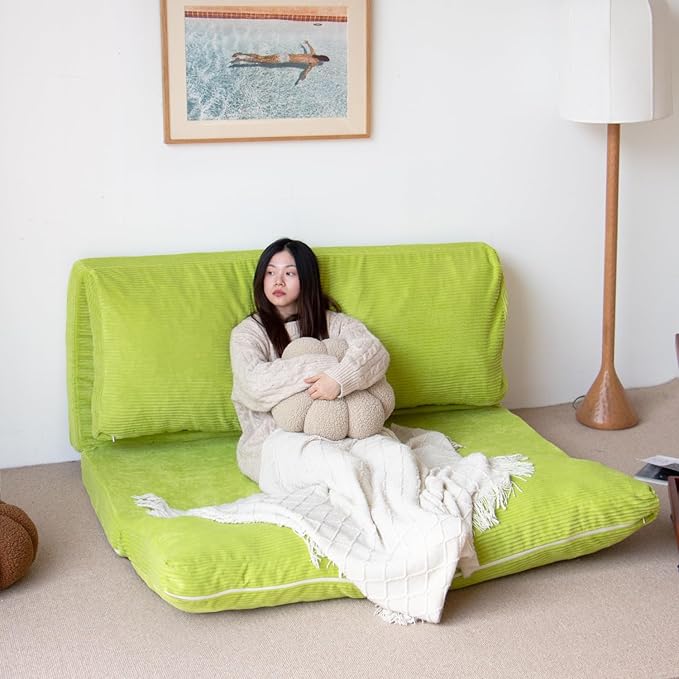 N&V L92×W58 Inch Large Folding Matress Sofa Bean Bag, Foam Filling Folding - Image 3