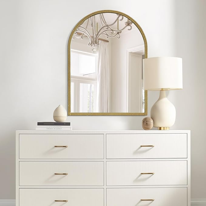 WallBeyond Gold Vintage Mirror for Vanity 24x32 Inch, Living Room - Image 4