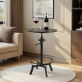 LOKKHAN Industrial Bar Table-33.5-39.4 Inch Tall-Adjustable Bar Height Pub by LOKKHAN