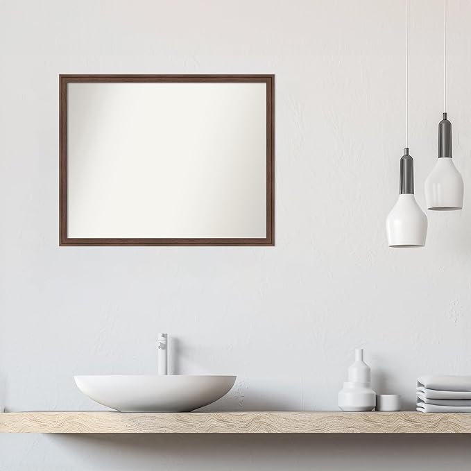 Amanti Art Brown Bathroom Mirror - Image 5