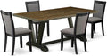 East West Furniture V677MZ650-5 5 Piece Kitchen Table Set Includes a Rectangle by EastWestFurniture