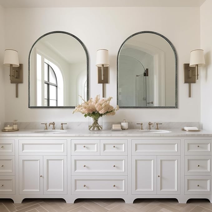 WallBeyond Black Vintage Mirror - Image 5