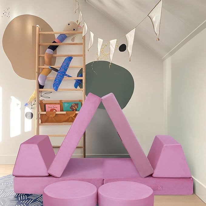MeMoreCool 8-Piece Modular Kids Play Couch - Image 2