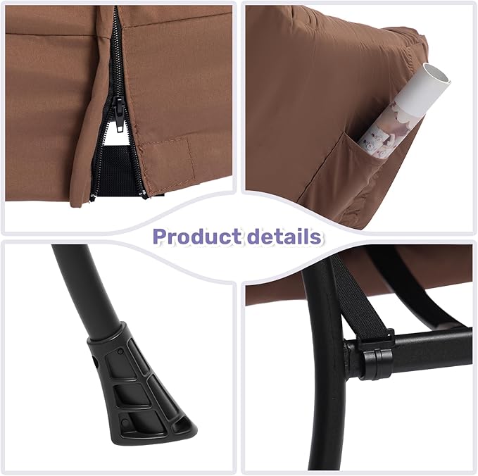HollyHOME Fabric Lazy Chair - Image 6