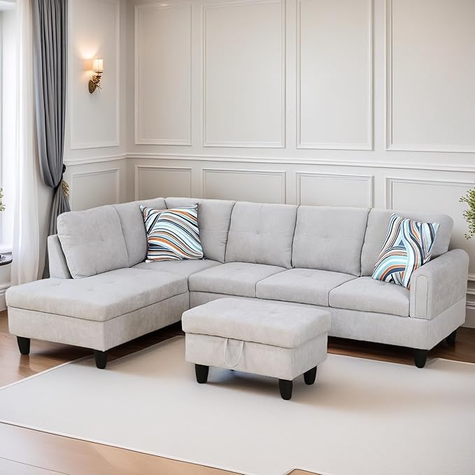 L Shaped Sectional Couches for Living Room, Modular Sectional Sofa - Image 6