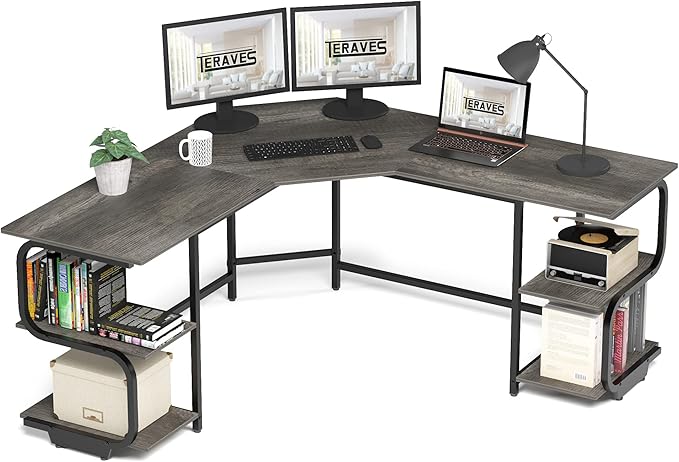 Teraves Modern L Shaped Desk by Teraves