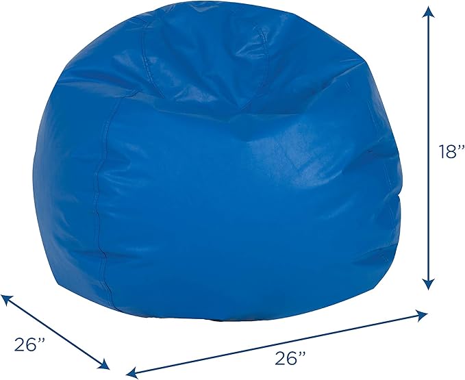 Children's Factory 26" Round Bean Bag, Bean Bag Chair - Image 2