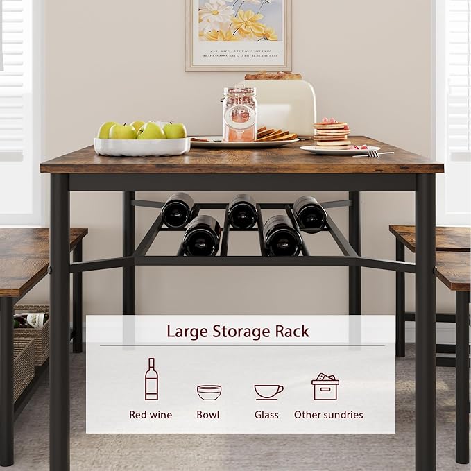 Dining Table Set for 4, Kitchen Table for 4 - Image 8