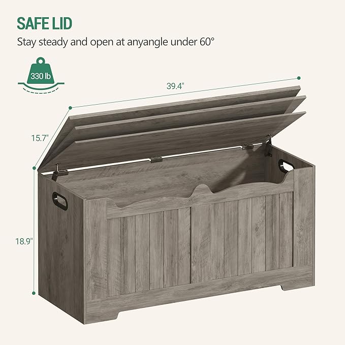 39.4" Storage Chest, Storage Bench Trunk - Image 3