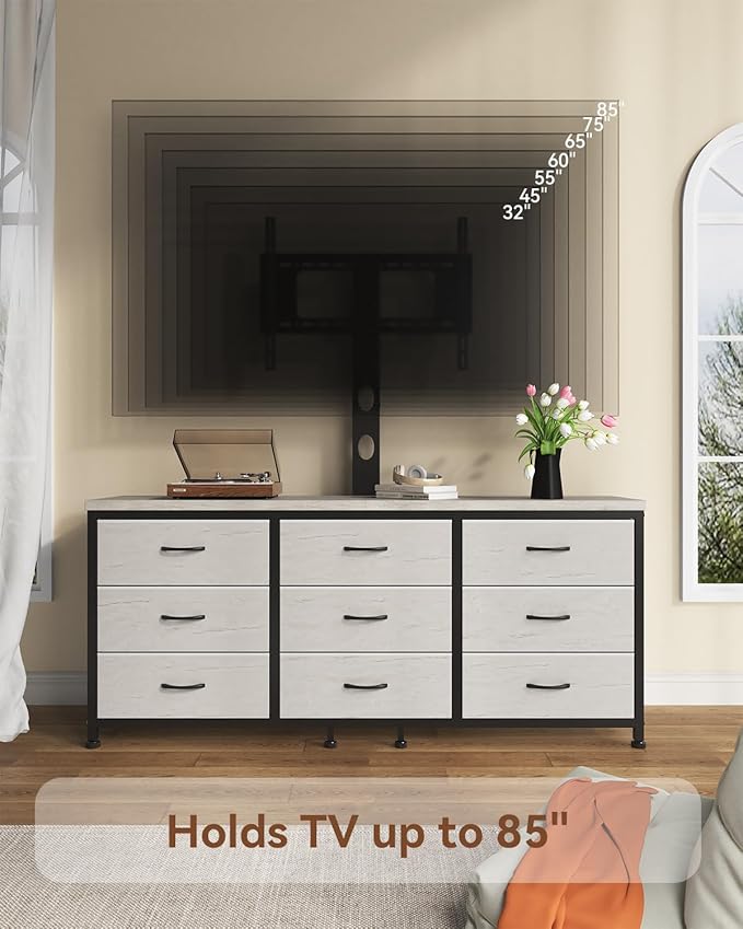 TV Stand with Mount for 32/55/65/75/85 inch TVs, Entertainment Center with 9 - Image 4