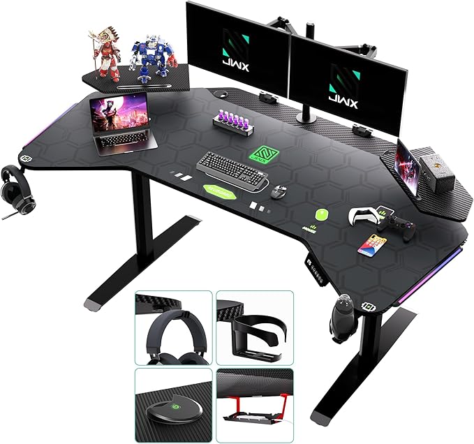 JWX Dual Motor Standing Gaming Desk by JWX