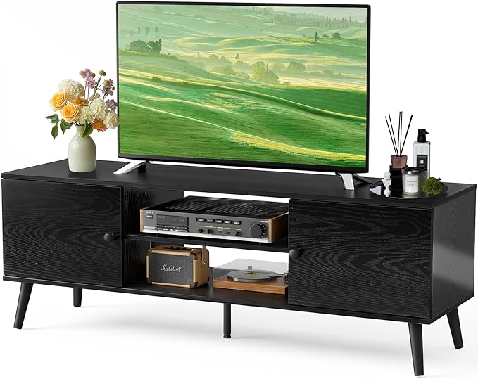 DUMOS TV Stand for 55 60 inch TV, Entertainment Center by DumosLifestyle