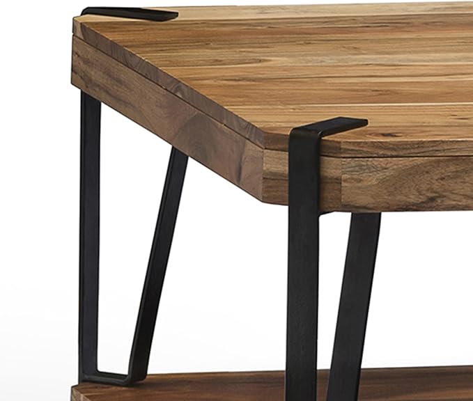 Alaterre Furniture Ryegate 48" Live Edge Wood Coffee Table â€“ Solid Acacia - Image 9