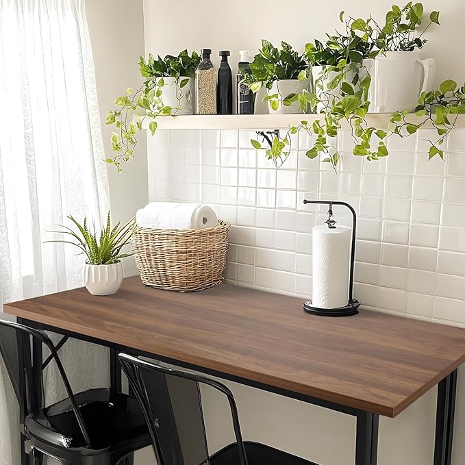 Kaboon Universal Tabletop 60"x18", Solid One-Piece Melamine Table Top, Double - Image 2