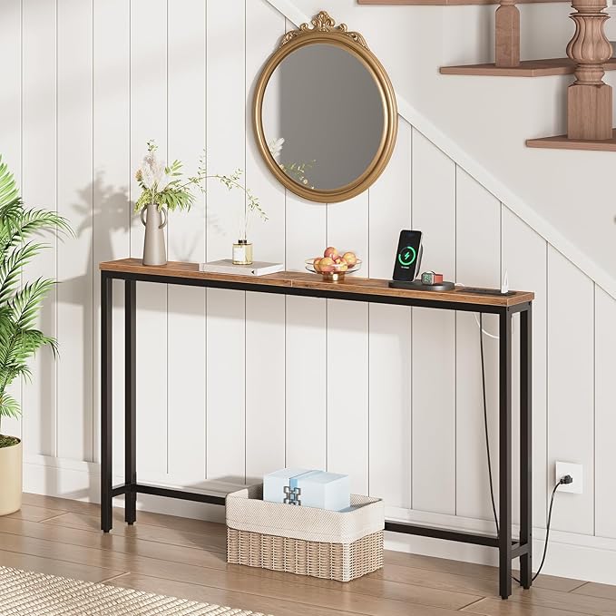 HOOBRO 55.1" Narrow Console Table - Image 2