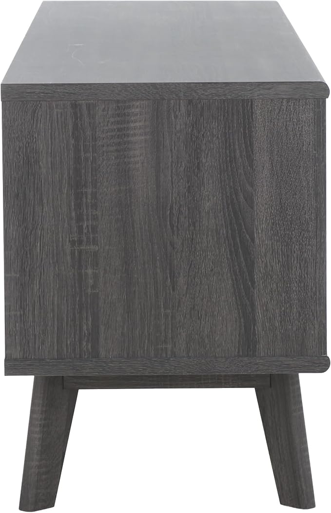 SAFAVIEH ESMA TV Stand for up to 65" Flatscreen – Distressed Black, Sliding - Image 7