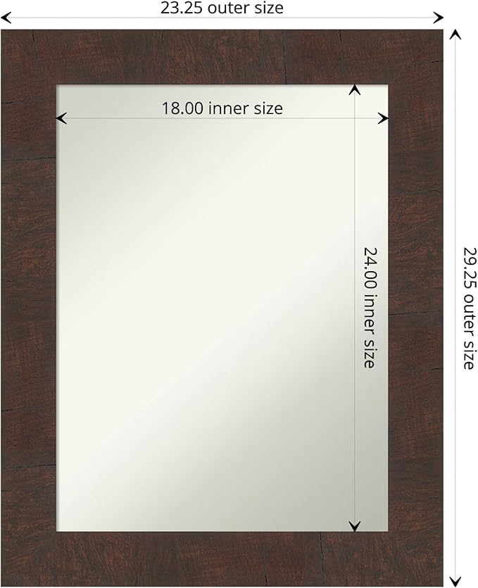 Amanti Art White Bathroom Mirror - Image 4