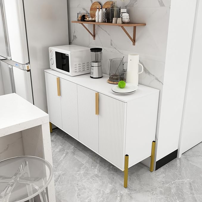 4 Doors Sideboard Buffet Cabinet - Image 7