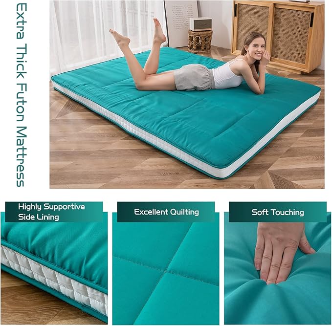 MAXYOYO Futon Mattress, Padded Japanese Floor Mattress Quilted Bed Mattress - Image 5