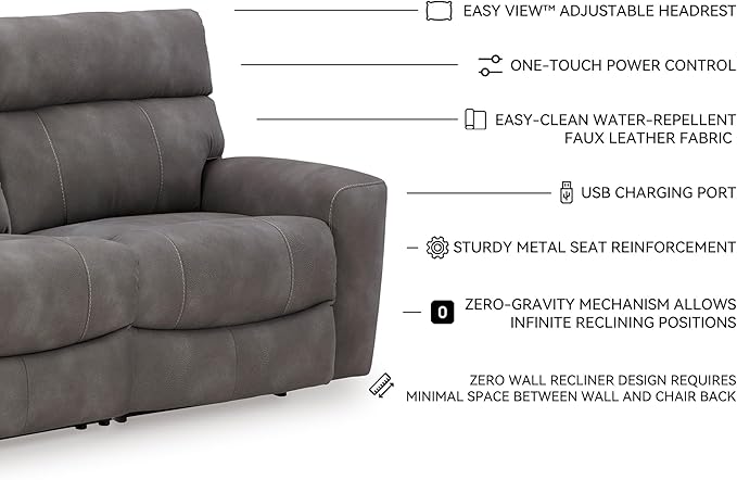 Signature Design by Ashley Next-Gen DuraPella Contemporary Faux Leather Modular - Image 4