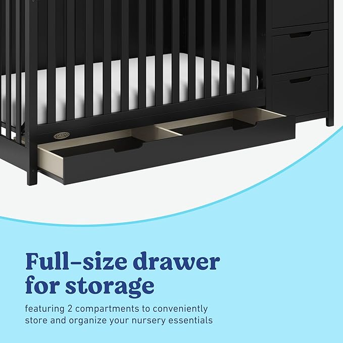 Graco Hadley All-in-One Convertible Crib & Changer – GREENGUARD Gold Certified - Image 5