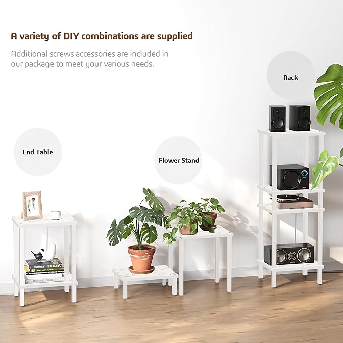 TUTOTAK End Table with Charging Station, Small Side Table, Nightstand Bedside - Image 5