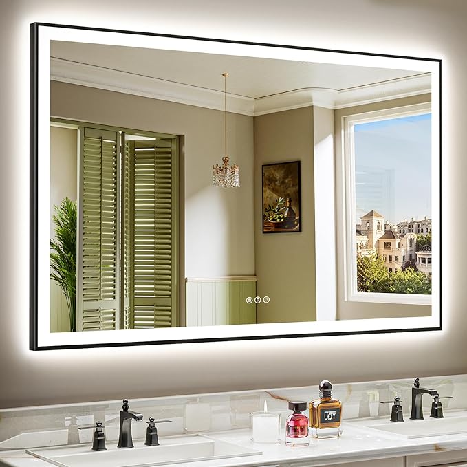 57x36 Inch LED Bathroom Mirror by YEELAIT
