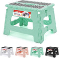 ACSTEP 9 Inch Folding Step Stool 300 LB Capacity Non Slip Foot Stool by ACSTEP