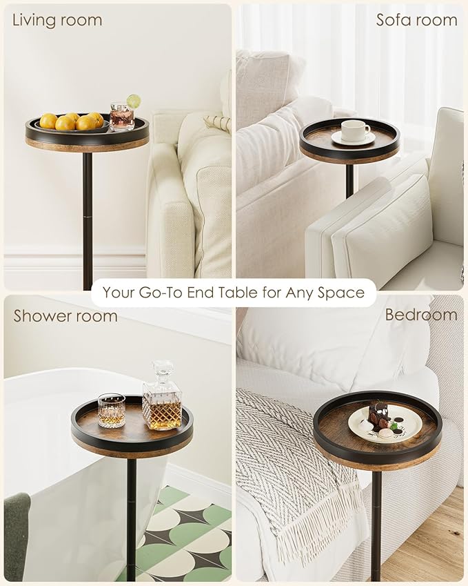 Masupu Drink Table, Round Side Table - Image 7