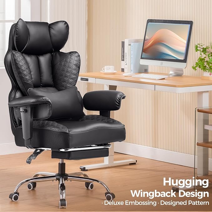 COMHOMA Big and Tall Office Chair 400LBS Wide Ergonomic Gaming Chair - Image 3