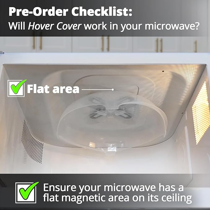 Magnetic Splatter Cover, 12-Inch Clear BPA-Free Food Lid, Vented Plate Guard - Image 3