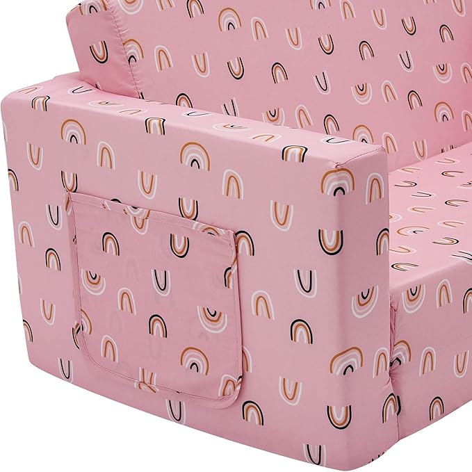 Ulax furniture Kids Sofa Chair Children FILP-Out Chair 2-in-1 Convertible Sofa - Image 7