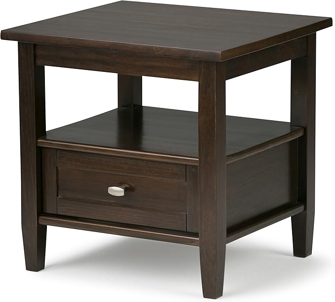SIMPLIHOME Warm Shaker SOLID WOOD 20 inch Wide Rectangle Transitional End Side - Image 11
